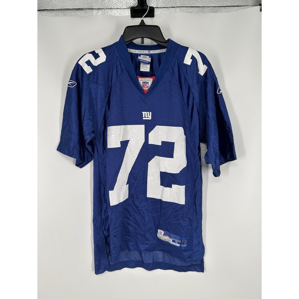 Osi Umenyiora New York Giants Jersey Reebok NFL Football Blue #72 Mens Small